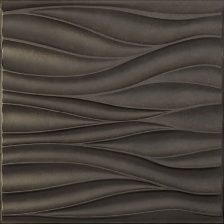 Ekena Millwork 19 5/8in. W x 19 5/8in. H Ripple EnduraWall Decorative 3D Wall Panel, Total 32.04 Sq. Ft., 12PK WP20X20RPDST-CASE-12